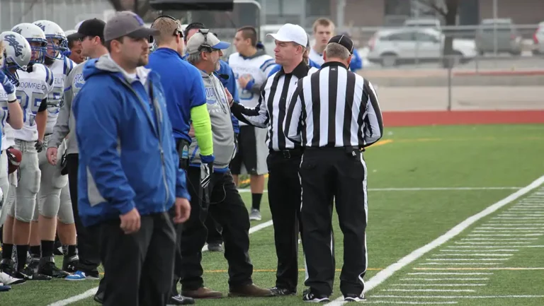 Talking to coaches as a football official