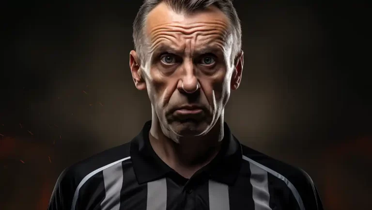 Stressed Football Official Referee